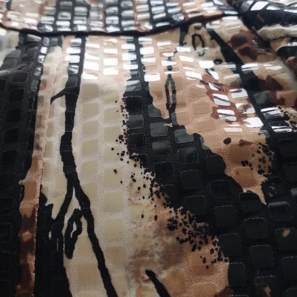 Notations Jean Style Cowboy  Jacket w Clear Decorative Disks L - Picture 12 of 13